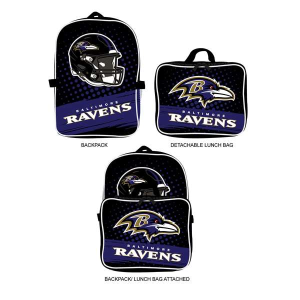 Baltimore Ravens  Backpack Lunch Bag  L720