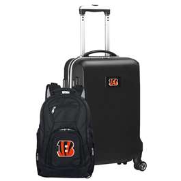 Cincinnati Bengals  Deluxe 2 Piece Backpack & Carry-On Set L104