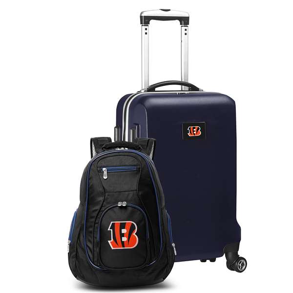 Cincinnati Bengals  Deluxe 2 Piece Backpack & Carry-On Set L104