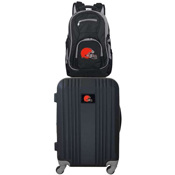 Cleveland Browns  Premium 2-Piece Backpack & Carry-On Set L108