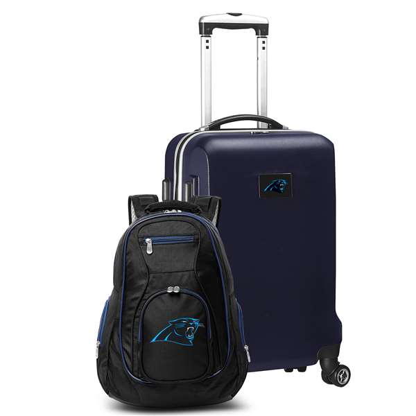 Carolina Panthers  Deluxe 2 Piece Backpack & Carry-On Set L104