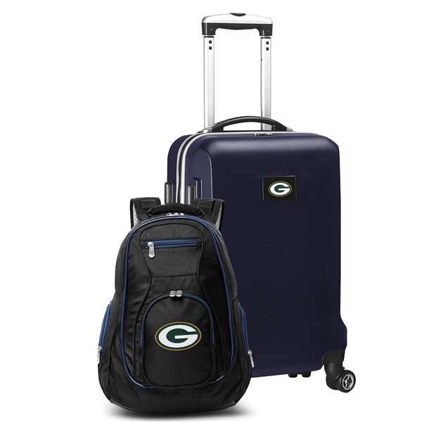 Green Bay Packers  Deluxe 2 Piece Backpack & Carry-On Set L104
