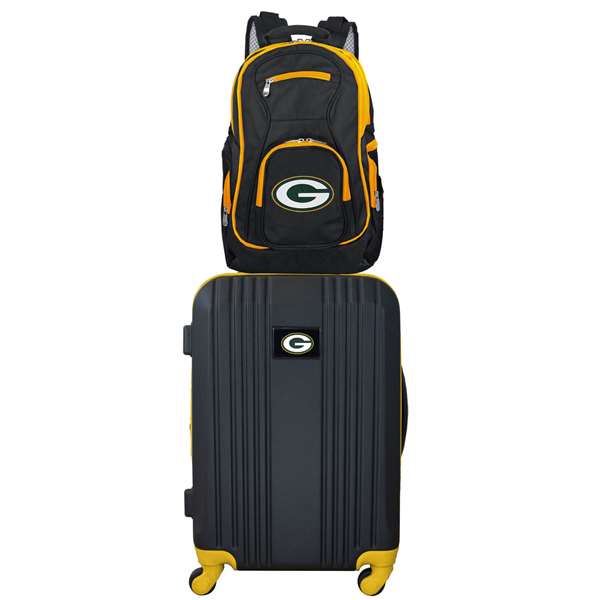 Green Bay Packers  Premium 2-Piece Backpack & Carry-On Set L108