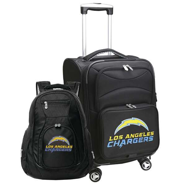 Los Angeles Chargers 2-Piece Backpack & Carry-On Set L102