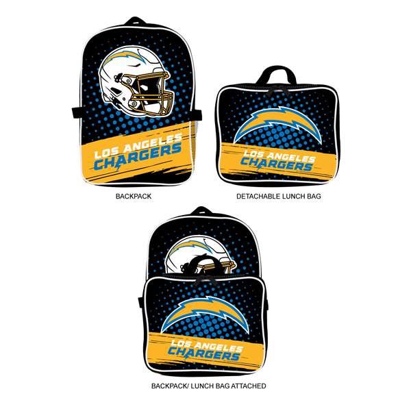 Los Angeles Chargers Backpack Lunch Bag  L720