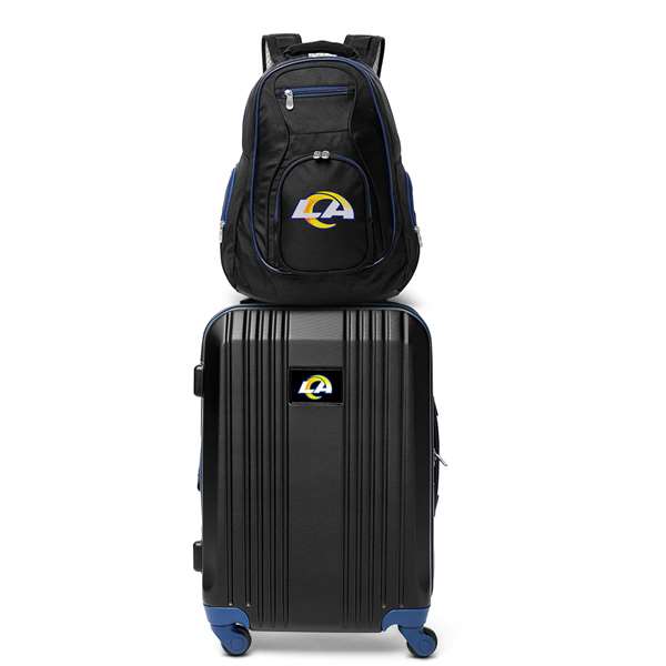 Los Angeles Rams Premium 2-Piece Backpack & Carry-On Set L108