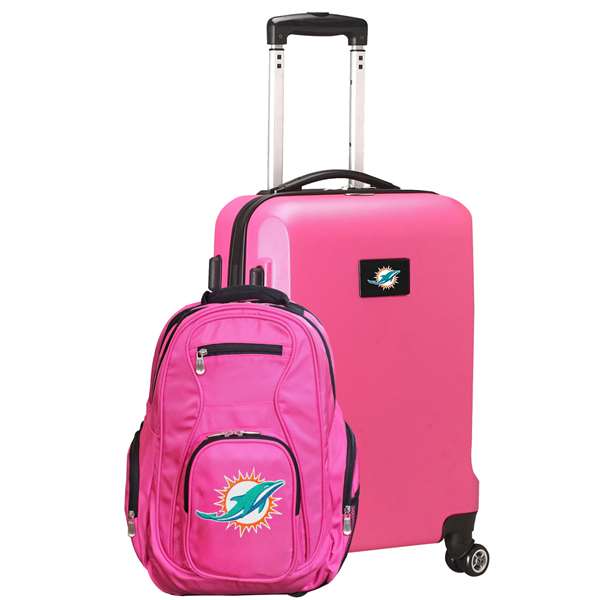 Miami Dolphins  Deluxe 2 Piece Backpack & Carry-On Set L104