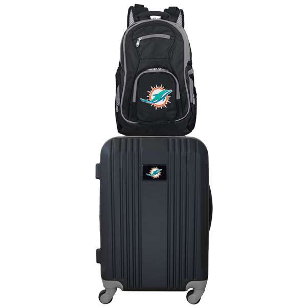 Miami Dolphins  Premium 2-Piece Backpack & Carry-On Set L108