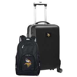 Minnesota Vikings  Deluxe 2 Piece Backpack & Carry-On Set L104