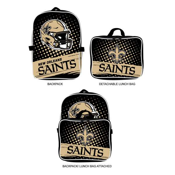 New Orleans Saints  Backpack Lunch Bag  L720