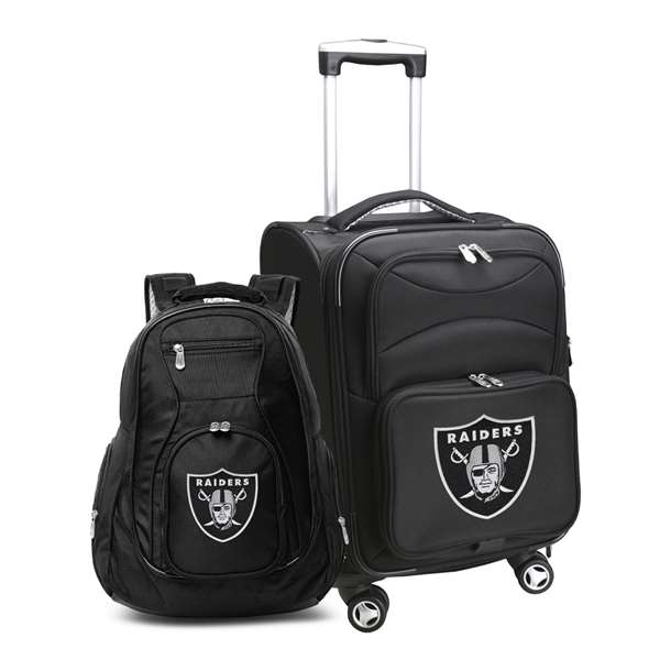 Las Vegas Raiders 2-Piece Backpack & Carry-On Set L102