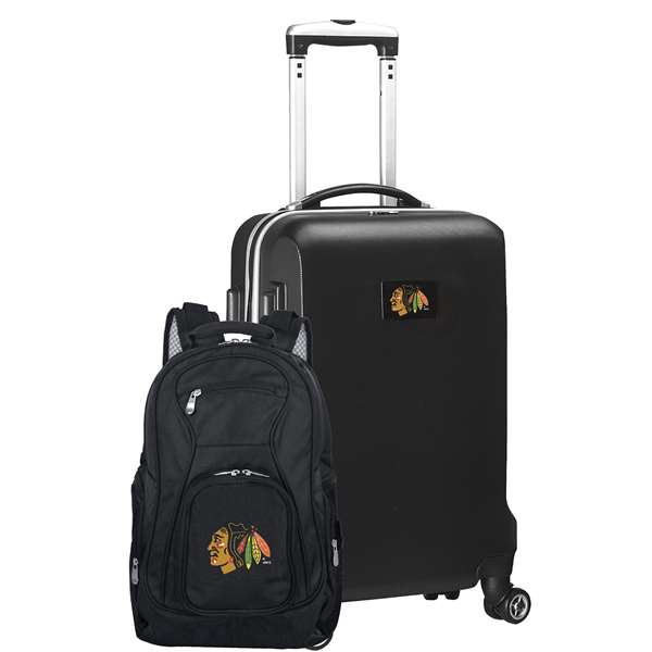 Chicago Blackhawks  Deluxe 2 Piece Backpack & Carry-On Set L104