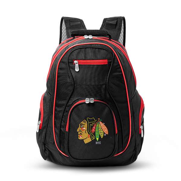 Chicago Blackhawks  19" Premium Backpack W/ Colored Trim L708
