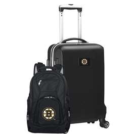Boston Bruins  Deluxe 2 Piece Backpack & Carry-On Set L104