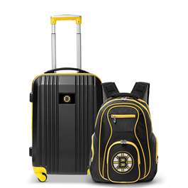 Boston Bruins  Premium 2-Piece Backpack & Carry-On Set L108