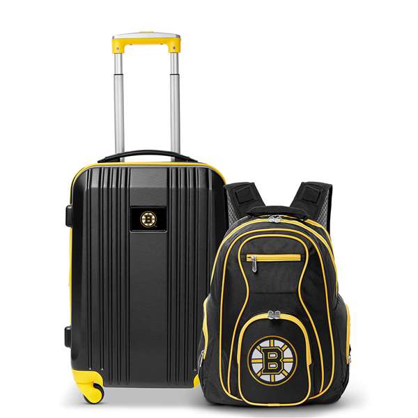 Boston Bruins  Premium 2-Piece Backpack & Carry-On Set L108