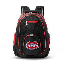 Montreal Canadians  19" Premium Backpack W/ Colored Trim L708