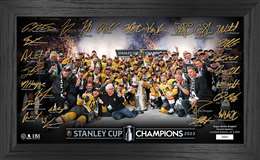 Vegas Golden Knights 2023 NHL Stanley Cup Champions Signature Pano Frame   