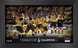 Vegas Golden Knights 2023 NHL Stanley Cup Champions Signature Celebration Pano Frame   