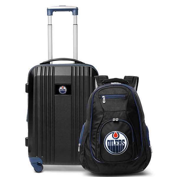 Edmonton Oilers  Premium 2-Piece Backpack & Carry-On Set L108