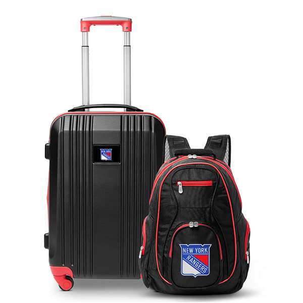 New York Rangers  Premium 2-Piece Backpack & Carry-On Set L108