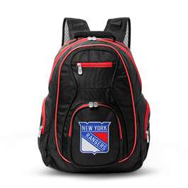 New York Rangers  19" Premium Backpack W/ Colored Trim L708