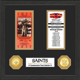 New Orleans Saints Super Bowl Championship Ticket Collection  