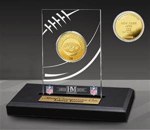 New York Jets Super Bowl Champions Gold Coin with Acrylic Display    