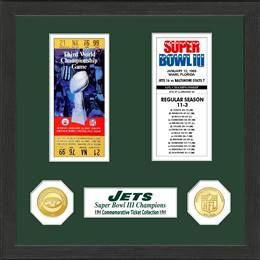 New York Jets Super Bowl Championship Ticket Collection  