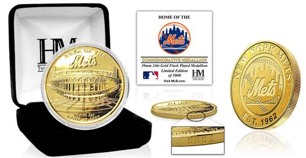 New York Mets "Stadium" Gold Mint Coin  