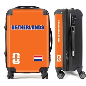 FIFA World Cup 2026 Netherlands Hard Shell Luggage  Official Licensed Spinner 20" Carry-On Suitcase  