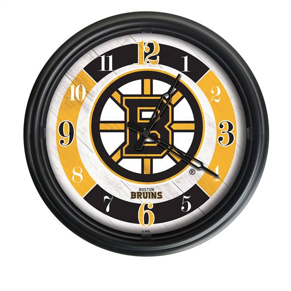 Boston Bruins Indoor/Outdoor LED Wall Clock 14 inch