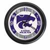 Kansas State Indoor/Outdoor LED Wall Clock 14 inch