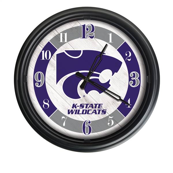 Kansas State Indoor/Outdoor LED Wall Clock 14 inch