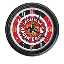 Louisiana at Lafayette Indoor/Outdoor LED Wall Clock 14 inch