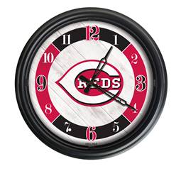 Cincinnati Reds Indoor/Outdoor LED Wall Clock