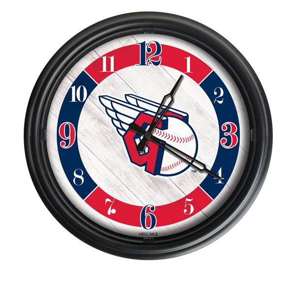 Cleveland Guardians Indoor/Outdoor LED Wall Clock