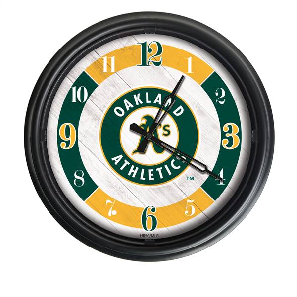 Oakland Athletics Indoor/Outdoor LED Wall Clock