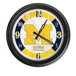 Michigan Indoor/Outdoor LED Wall Clock 14 inch