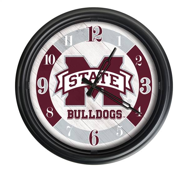 Mississippi State Indoor/Outdoor LED Wall Clock 14 inch