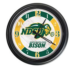 North Dakota State Indoor/Outdoor LED Wall Clock 14 inch