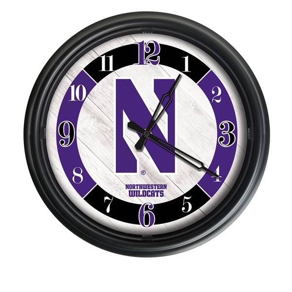 Northwestern Indoor/Outdoor LED Wall Clock 14 inch