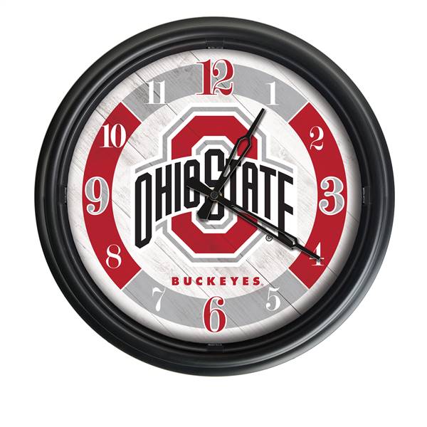 Ohio State Indoor/Outdoor LED Wall Clock 14 inch