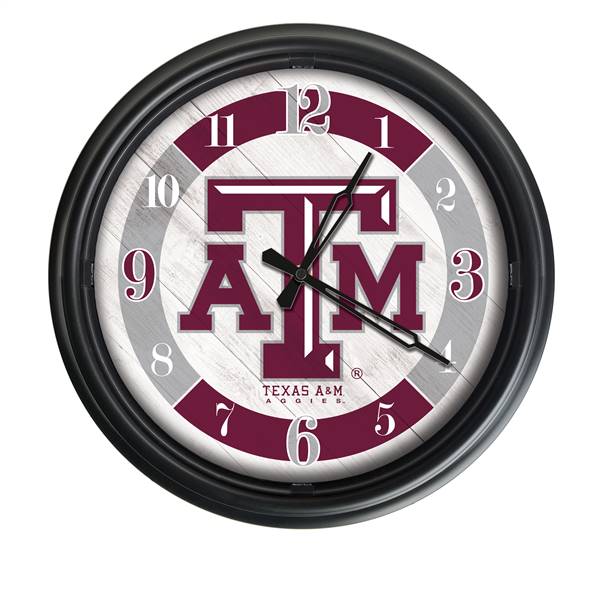 Texas A&M Indoor/Outdoor LED Wall Clock 14 inch