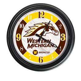 Western Michigan Indoor/Outdoor LED Wall Clock 14 inch
