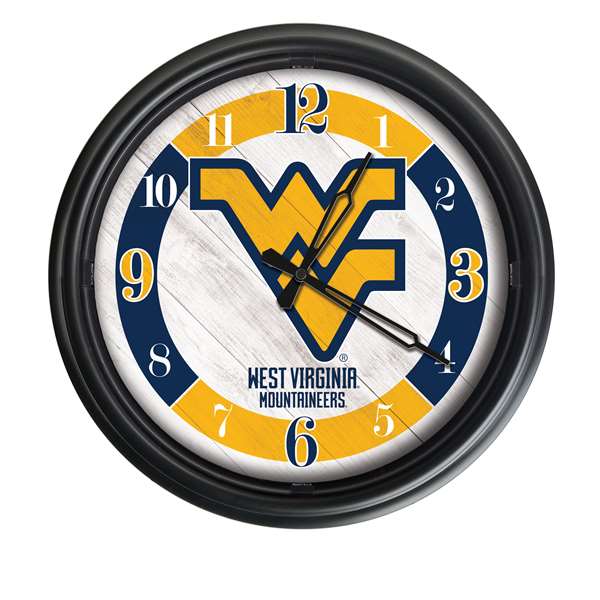 West Virginia Indoor/Outdoor LED Wall Clock 14 inch