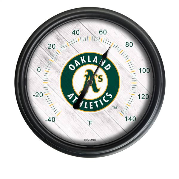 Oakland Athletics Indoor/Outdoor LED Thermometer