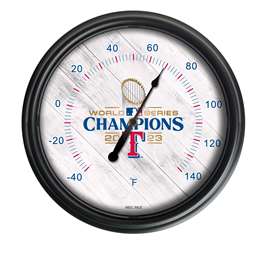 Texas Rangers - 2023 World Series Champions Indoor/Outdoor LED Thermometer 14 inch 