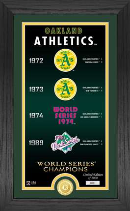 Oakland Athletics "Legacy" Supreme Bronze Coin Photo Mint  