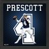 Dak Prescott Dallas Cowboys Impact Jersey Frame  